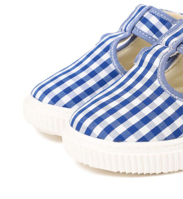 SHIPS any「monmimi: ギンガムチェック Tストラップ スニーカー<KIDS>」|スニーカー|