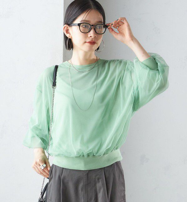 SHIPS for women「〈手洗い可能〉ダブル シアー ニット プルオーバー」|ニット・セーター|