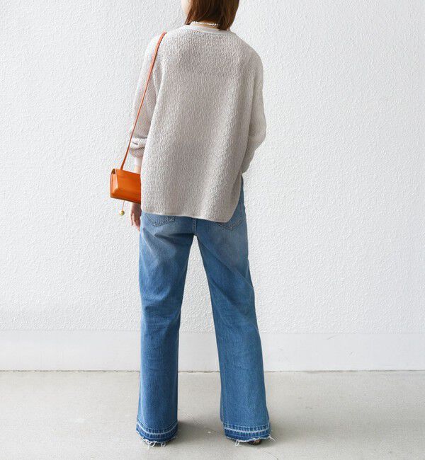 SHIPS for women「《一部追加予約》【WEB限定】〈手洗い可能〉ランダムブルーゼ ロングスリーブ プルオーバー」|プルオーバー|