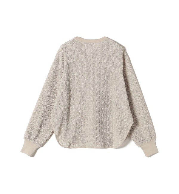 SHIPS for women「《一部追加予約》【WEB限定】〈手洗い可能〉ランダムブルーゼ ロングスリーブ プルオーバー」|プルオーバー|