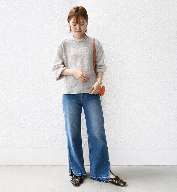 SHIPS for women「《一部追加予約》【WEB限定】〈手洗い可能〉ランダムブルーゼ ロングスリーブ プルオーバー」|プルオーバー|