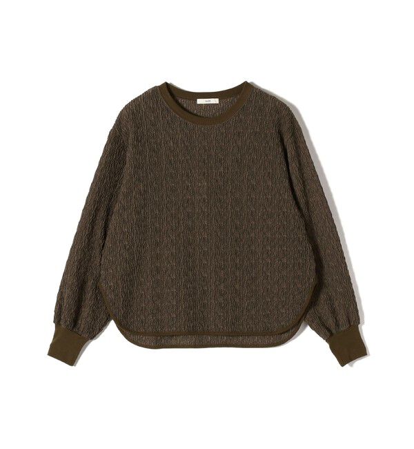 SHIPS for women「《一部追加予約》【WEB限定】〈手洗い可能〉ランダムブルーゼ ロングスリーブ プルオーバー」|プルオーバー|