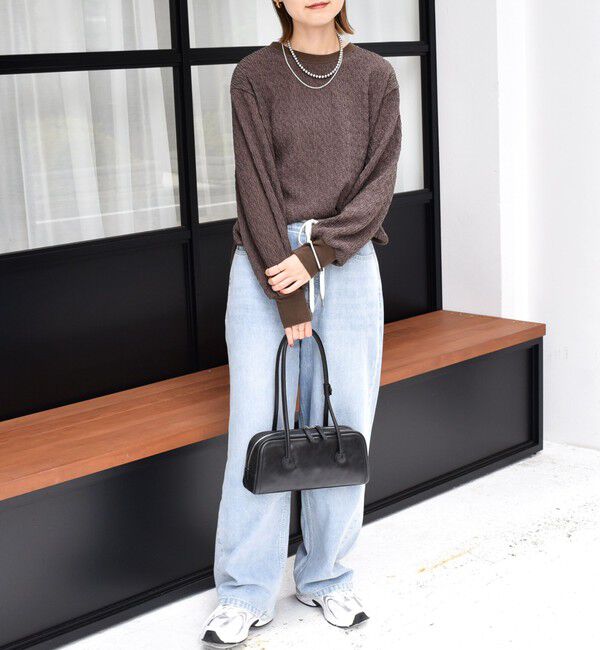 SHIPS for women「《一部追加予約》【WEB限定】〈手洗い可能〉ランダムブルーゼ ロングスリーブ プルオーバー」|プルオーバー|