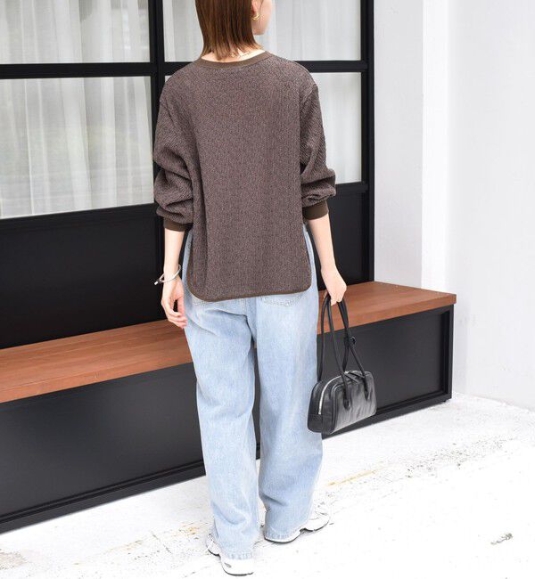 SHIPS for women「《一部追加予約》【WEB限定】〈手洗い可能〉ランダムブルーゼ ロングスリーブ プルオーバー」|プルオーバー|