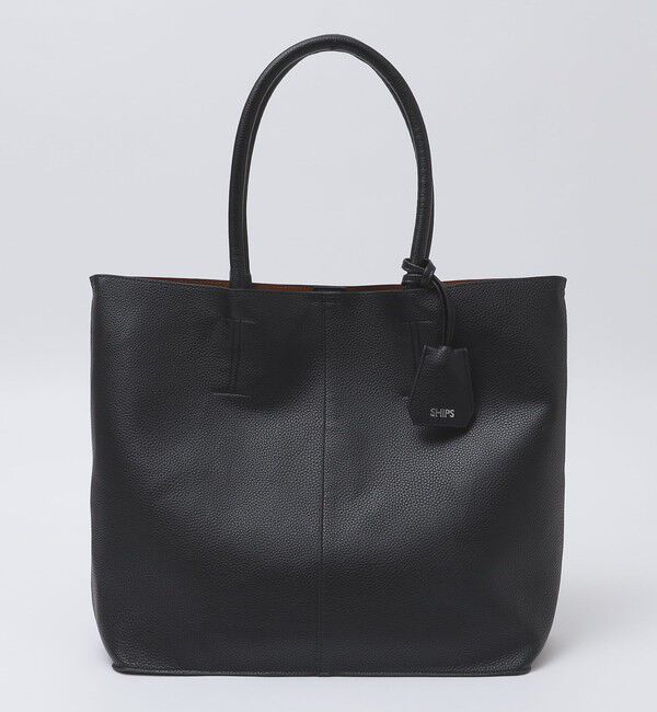 SHIPS「【WEB限定】SHIPS: 合成皮革 ビズ トート バッグ (クラッチバッグ付き)」|トートバッグ|