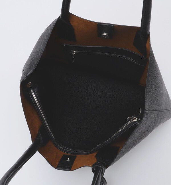 SHIPS「【WEB限定】SHIPS: 合成皮革 ビズ トート バッグ (クラッチバッグ付き)」|トートバッグ|