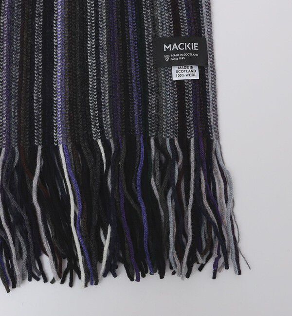 SHIPS「MACKIE: ストライプ ワープ マフラー」|ストール|