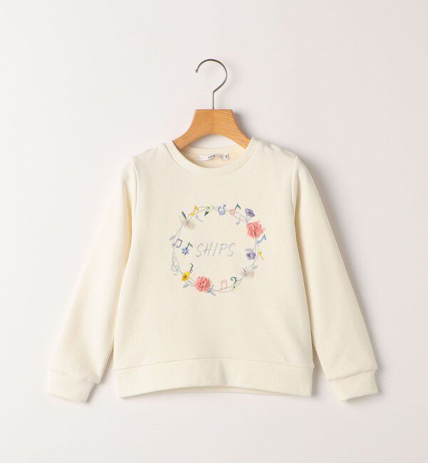 SHIPS KIDS「SHIPS KIDS:100～130cm / ミュージック フラワー スウェット」|スウェット・ジャージ|