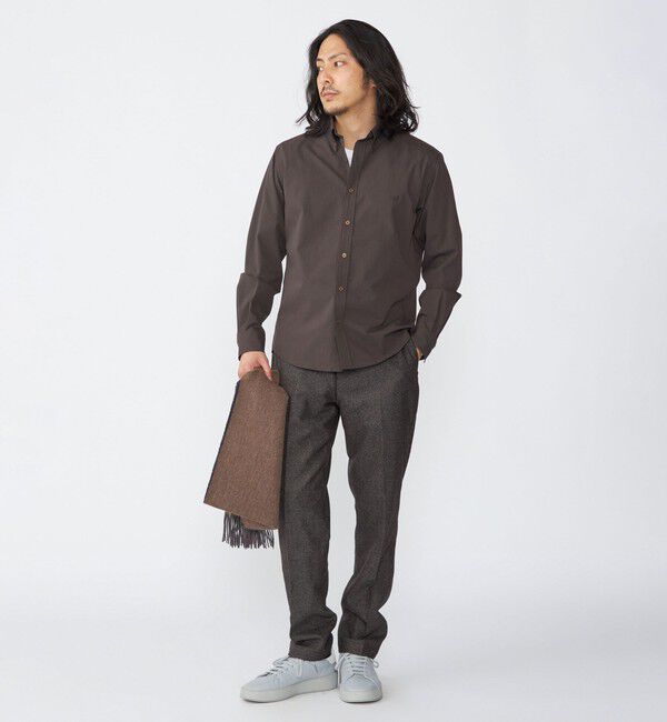 SHIPS「【WEB限定】SHIPS: 防シワ・吸水速乾 Drymix(R)タイプライターミニボタンダウンシャツ」|シャツ・ブラウス|