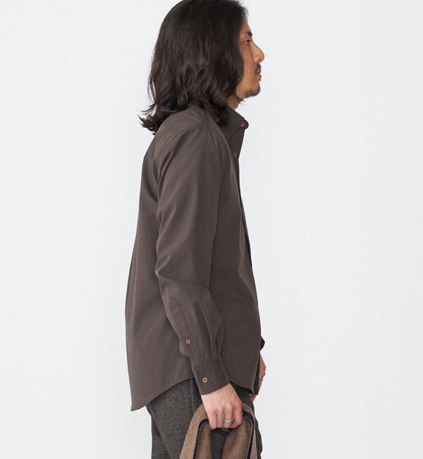 SHIPS「【WEB限定】SHIPS: 防シワ・吸水速乾 Drymix(R)タイプライターミニボタンダウンシャツ」|シャツ・ブラウス|