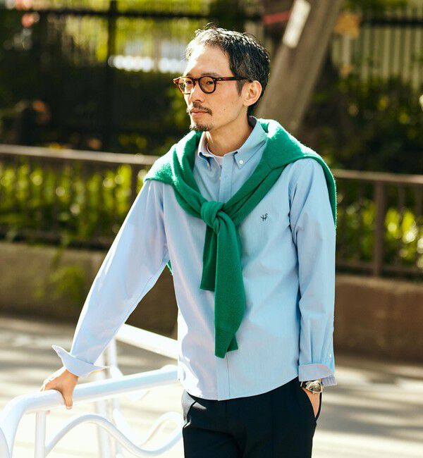 SHIPS「【WEB限定】SHIPS: 防シワ・吸水速乾 Drymix(R)タイプライターミニボタンダウンシャツ」|シャツ・ブラウス|