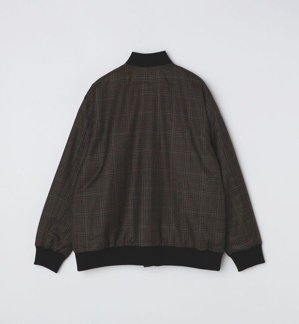 SHIPS Colors 「SHIPS Colors:THERMOLITE(R) ボア ボマー ジャケット チェック」|ブルゾン・スタジャン|