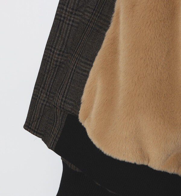 SHIPS Colors 「SHIPS Colors:THERMOLITE(R) ボア ボマー ジャケット チェック」|ブルゾン・スタジャン|