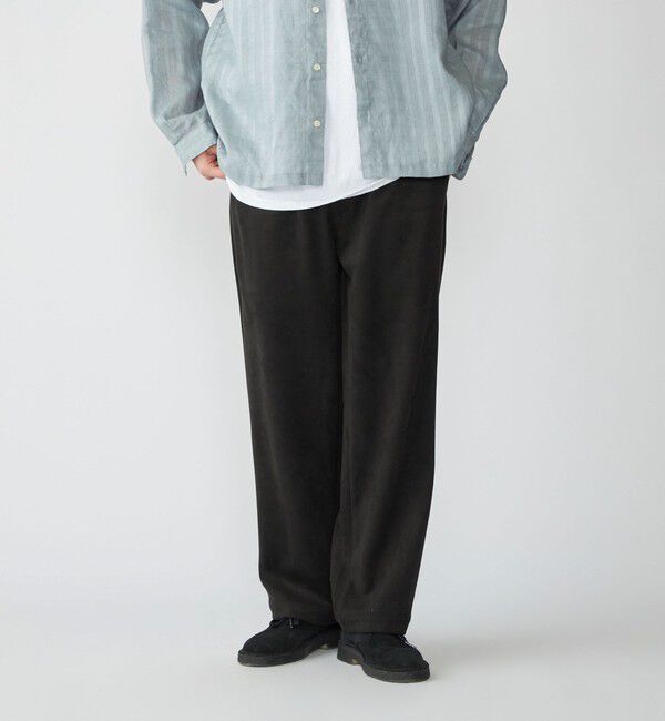 SHIPS「SHIPS: ポリエステル フェイクスエード イージー パンツ」|その他|ブラック