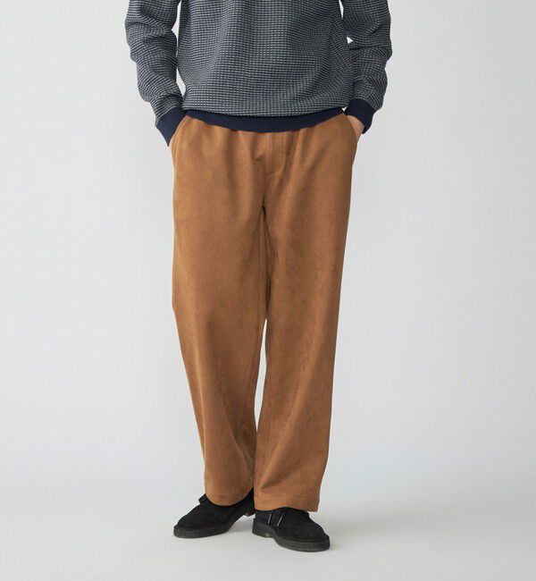SHIPS「SHIPS: ポリエステル フェイクスエード イージー パンツ」|その他|キャメル