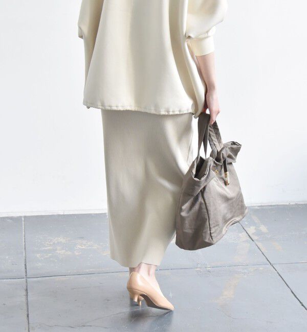 quaranciel「quaranciel:〈手洗い可能〉Iライン ニット スカート（セットアップ対応）」|スカート|