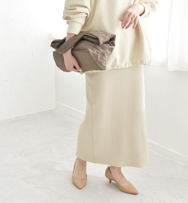 quaranciel「quaranciel:〈手洗い可能〉Iライン ニット スカート（セットアップ対応）」|スカート|
