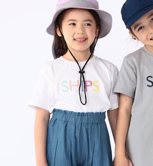 SHIPS KIDS「SHIPS KIDS:100～130cm / SHIPS ロゴ TEE」|Tシャツ・カットソー|ホワイト
