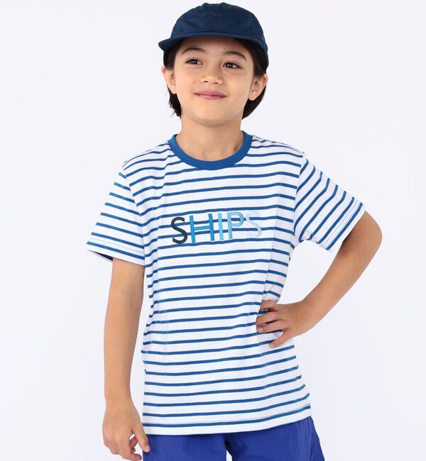 SHIPS KIDS「SHIPS KIDS:100～130cm / SHIPS ロゴ TEE」|Tシャツ・カットソー|