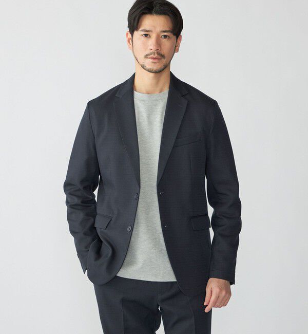 SHIPS「SHIPS:〈手洗い可能〉ホップサック テック セットアップ (ジャケット＋パンツ)」|スーツ|