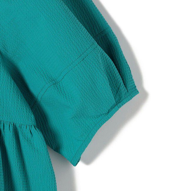 SHIPS Colors 「SHIPS Colors:〈接触冷感・洗濯機可能〉サッカー ランタンスリーブ ブラウス」|シャツ・ブラウス|