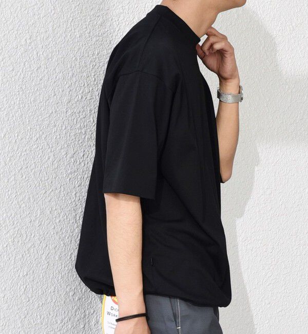 SHIPS any「SHIPS any: オーガニック コットン ワンポイント ロゴ プリント&times;刺繍 スピンドル Tシャツ◇」|Tシャツ・カットソー|