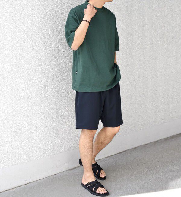 SHIPS any「SHIPS any: オーガニック コットン ワンポイント ロゴ プリント&times;刺繍 スピンドル Tシャツ◇」|Tシャツ・カットソー|