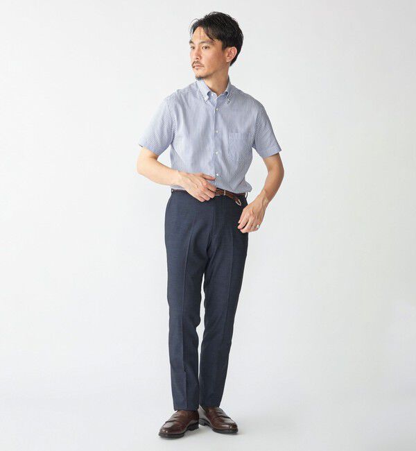 SHIPS「SHIPS: ショート スリーブ パナマ ロンドンストライプ シャツ」|シャツ・ブラウス|