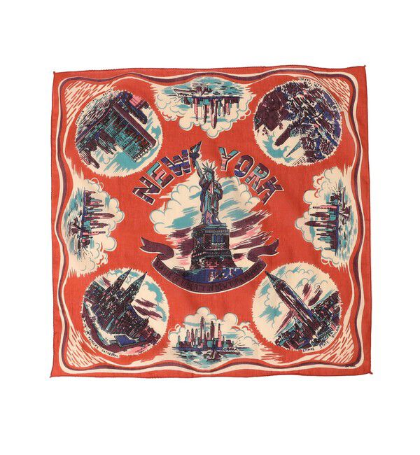 SHIPS any「BINDU: マップ バンダナ 25AW」|バンダナ・スカーフ|レッド