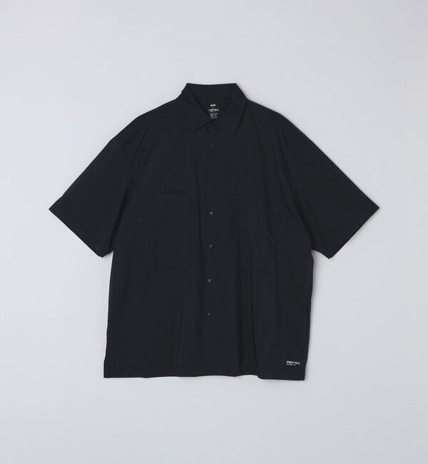 SHIPS「SHIPS:〈撥水/軽量〉PERTEX(R) ショートスリーブ シャツ」|シャツ・ブラウス|ブラック