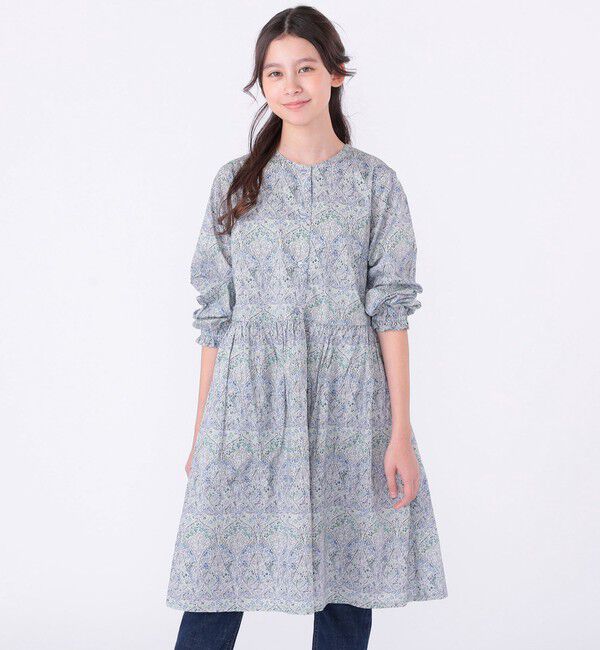 SHIPS KIDS「SHIPS KIDS:140～150cm / リバティ 長袖 ワンピース」|ワンピース|