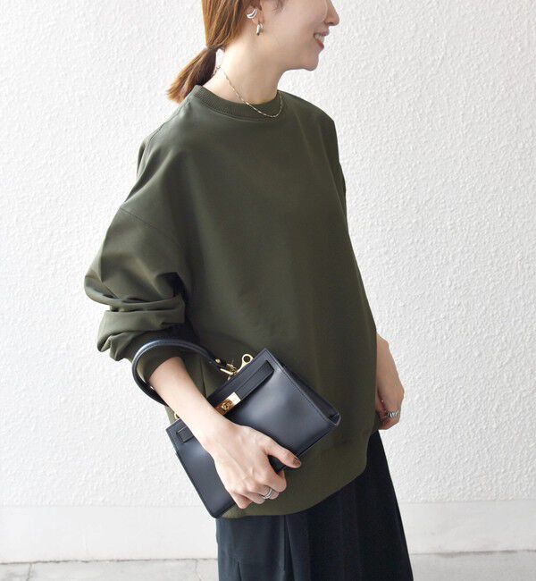 SHIPS any「《一部追加予約》SHIPS any:〈洗濯機可能〉裏起毛 クルーネック コクーン プルオーバー」|Tシャツ・カットソー|