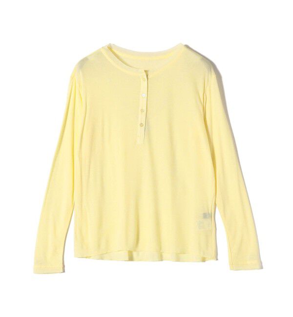 SHIPS Colors 「SHIPS Colors:ウール混  天竺 ヘンリー ネック ロンT」|Tシャツ・カットソー|イエロー