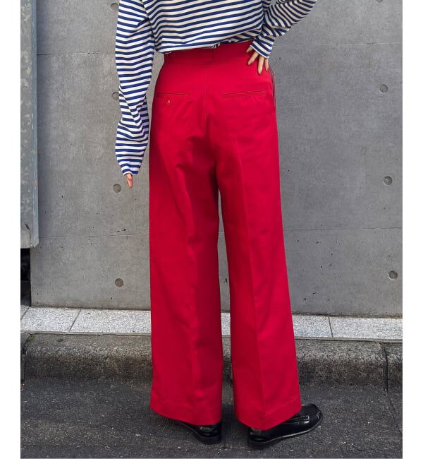 OUTDOOR PRODUCTS Usual Things「≪予約≫T/C ライトクロスワイドストレートパンツ」|スラックス|