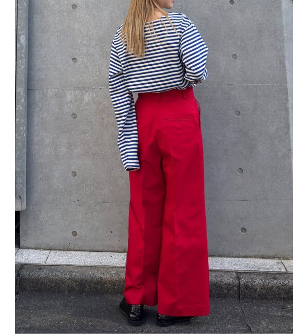 OUTDOOR PRODUCTS Usual Things「≪予約≫T/C ライトクロスワイドストレートパンツ」|スラックス|