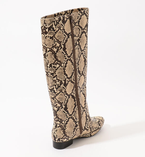 TOMORROWLAND GOODS「TOMORROWLAND パイソンロングブーツ」|ロングブーツ|