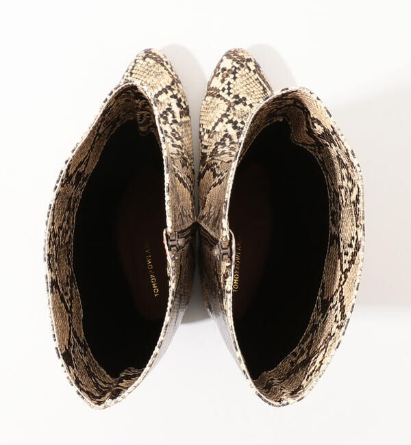 TOMORROWLAND GOODS「TOMORROWLAND パイソンロングブーツ」|ロングブーツ|