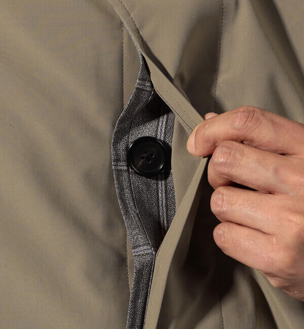 TOMORROWLAND MENS「ポリエステルツイル リバーシブルステンカラーコート」|ステンカラーコート|