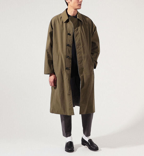 TOMORROWLAND MENS「ポリエステルツイル リバーシブルステンカラーコート」|ステンカラーコート|