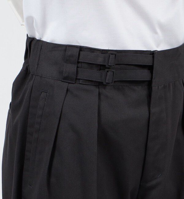 TOMORROWLAND MENS「ポリエステルコットンツイル ダブルバックルパンツ」|その他|