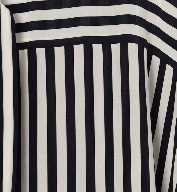 TOMORROWLAND collection「ワイドストライプ ボウタイブラウス」|シャツ・ブラウス|