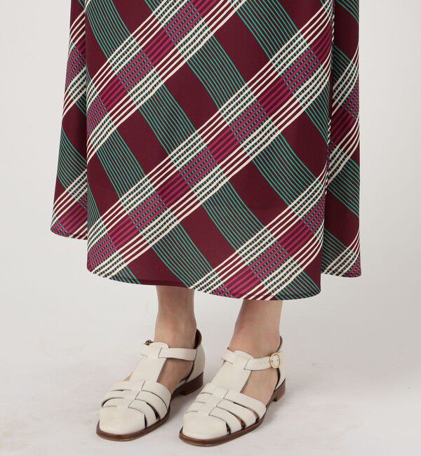 SOULEIADO「ポリエステルプリント フレアミディスカート」|スカート|