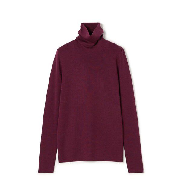 TOMORROWLAND collection「エクストラファインウール タートルネックプルオーバー」|ニット・セーター|37 バーガンディー