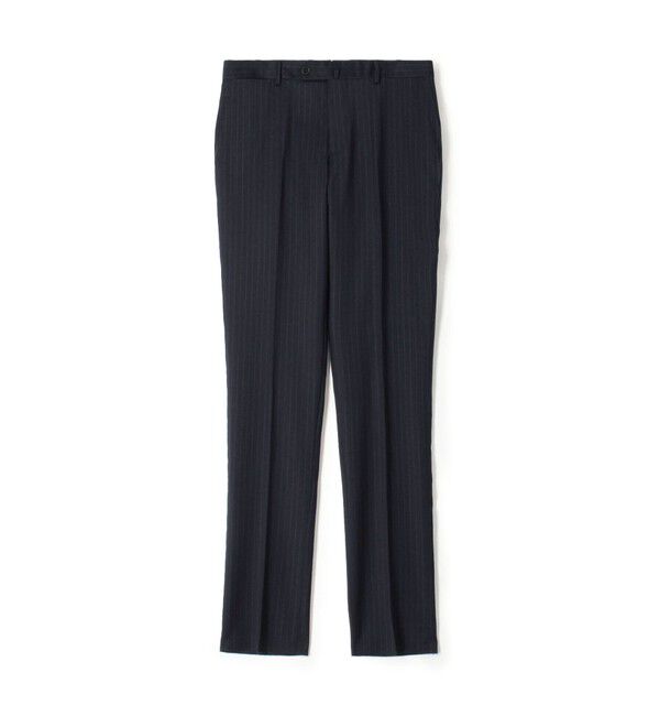 TOMORROWLAND MENS「ストレッチサキソニー ノープリーツスリムスラックス MARLANE」|スラックス|68 ネイビー系