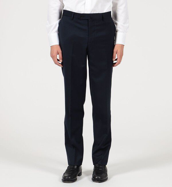 TOMORROWLAND MENS「ストレッチサキソニー ノープリーツスリムスラックス MARLANE」|スラックス|