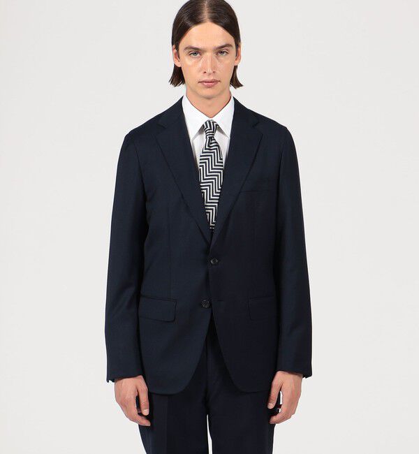 TOMORROWLAND MENS「ストレッチサキソニー シングルブレステッド2Bジャケット」|テーラードジャケット|