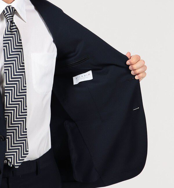 TOMORROWLAND MENS「ストレッチサキソニー シングルブレステッド2Bジャケット」|テーラードジャケット|