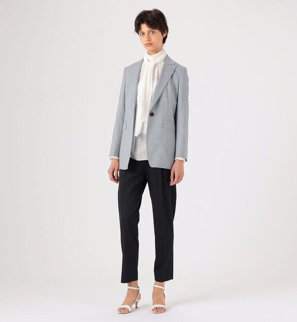 TOMORROWLAND collection「シャイニーピンポイント シングル1Bジャケット」|テーラードジャケット|