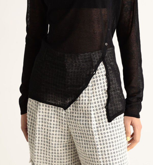 Edition「シアーアシンメトリートップス」|ニット・セーター|