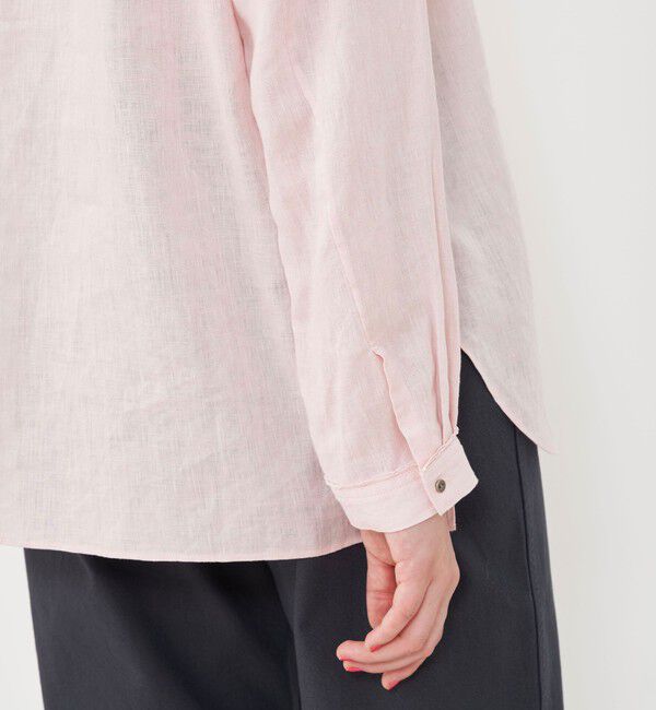 GALERIE VIE「リネンポプリン カットオフブザムシャツ」|シャツ・ブラウス|